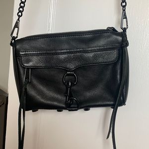 Rebecca Minkoff black leather bag